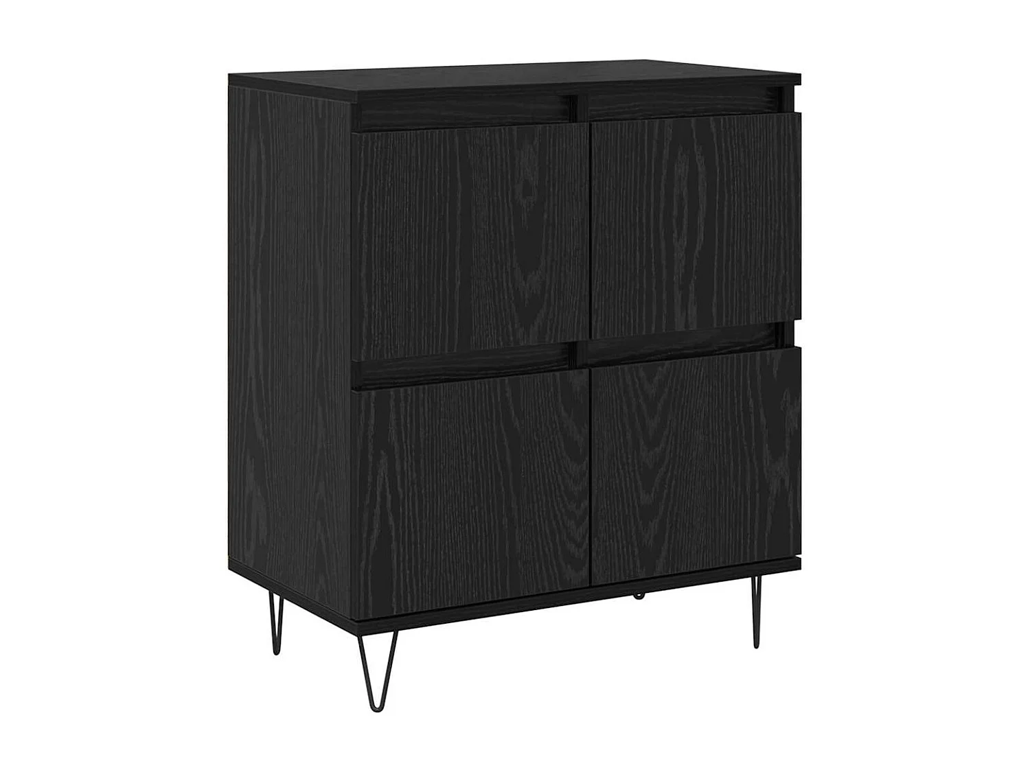 Buffets 2 pièces Chêne noir 120 x 35 x 70 cm Bois d'ingénierie