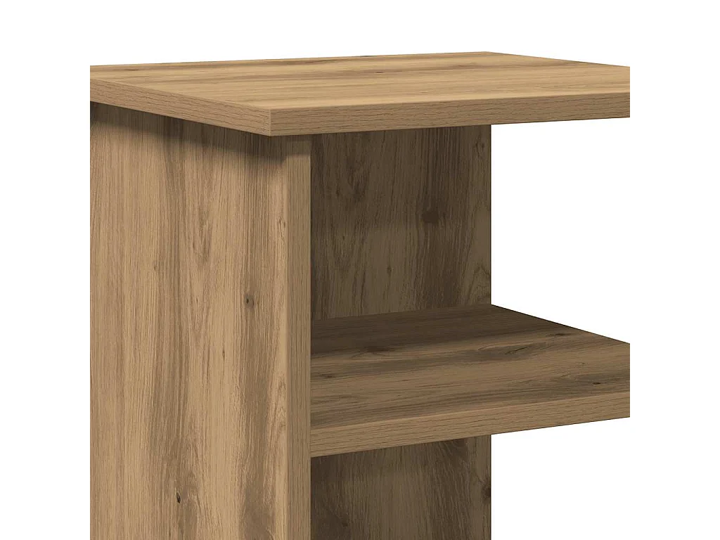 Buffet chêne artisanal 35x35x55 cm bois d'ingénierie