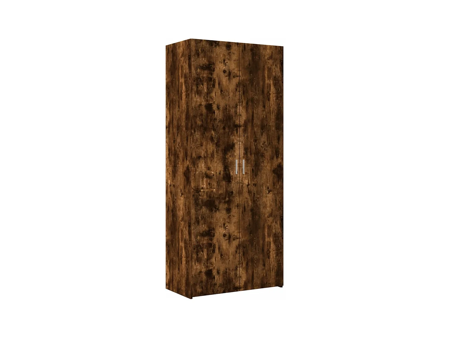 Buffet haut chêne fumé 80x42,5x249 cm bois d'ingénierie