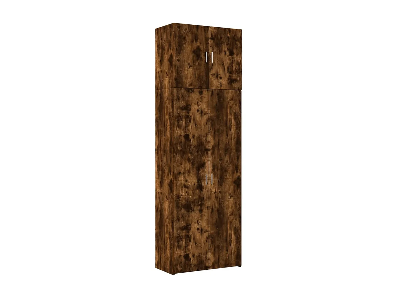 Buffet haut chêne fumé 80x42,5x249 cm bois d'ingénierie