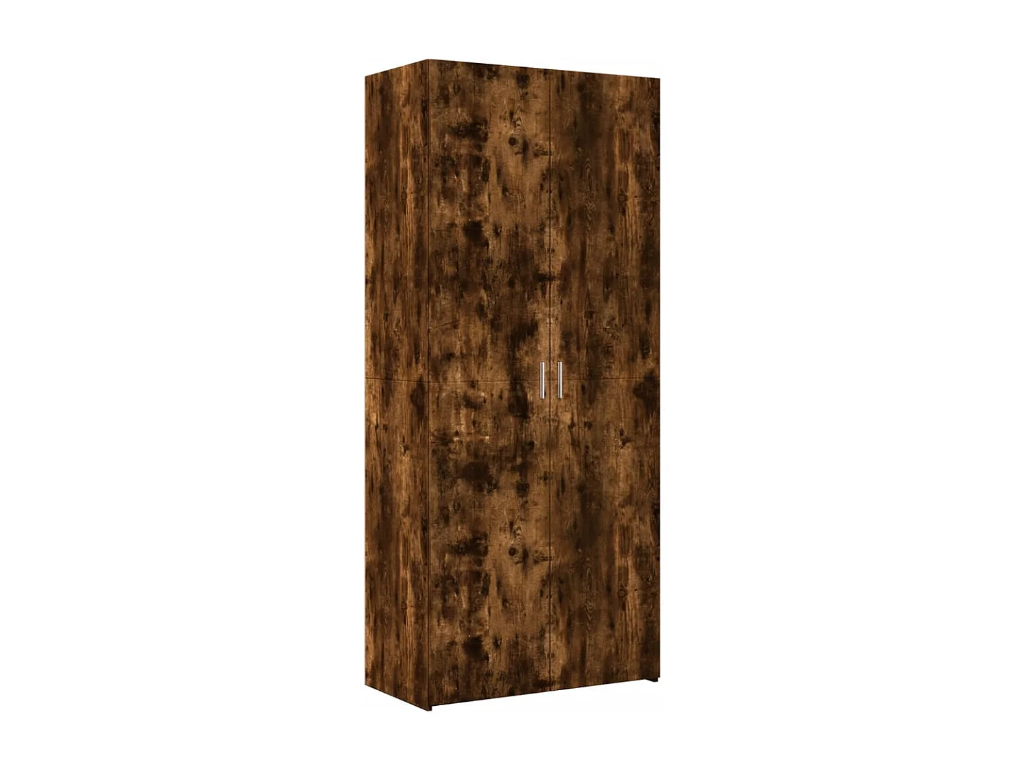 Buffet haut chêne fumé 80x42,5x249 cm bois d'ingénierie