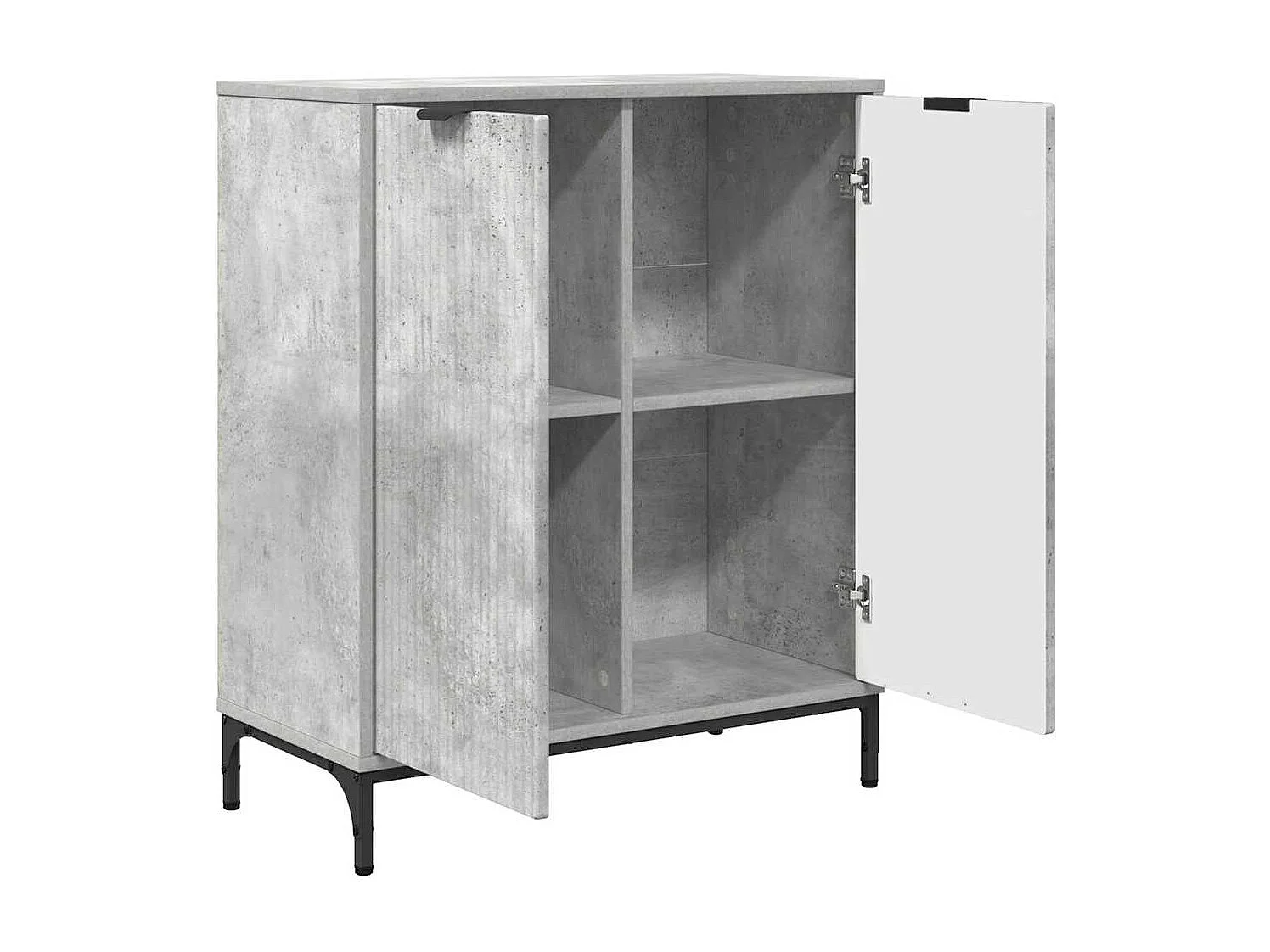 Buffet Gris béton 69,5 x 33 x 82 cm Bois d'ingénierie