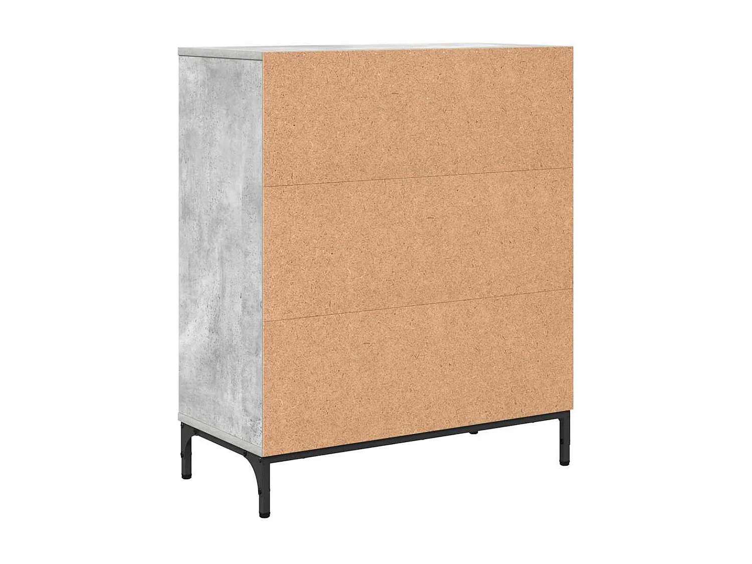Buffet Gris béton 69,5 x 33 x 82 cm Bois d'ingénierie