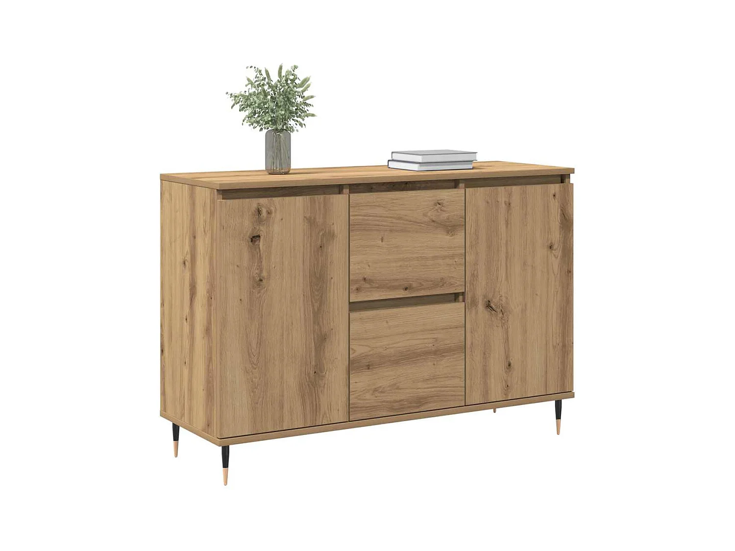 Buffet chêne artisanal 101.5 x 35 x 70 cm Bois d'ingénierie