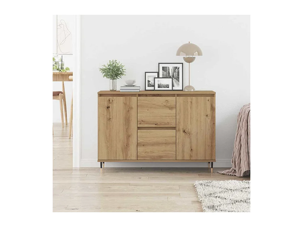 Buffet chêne artisanal 101.5 x 35 x 70 cm Bois d'ingénierie