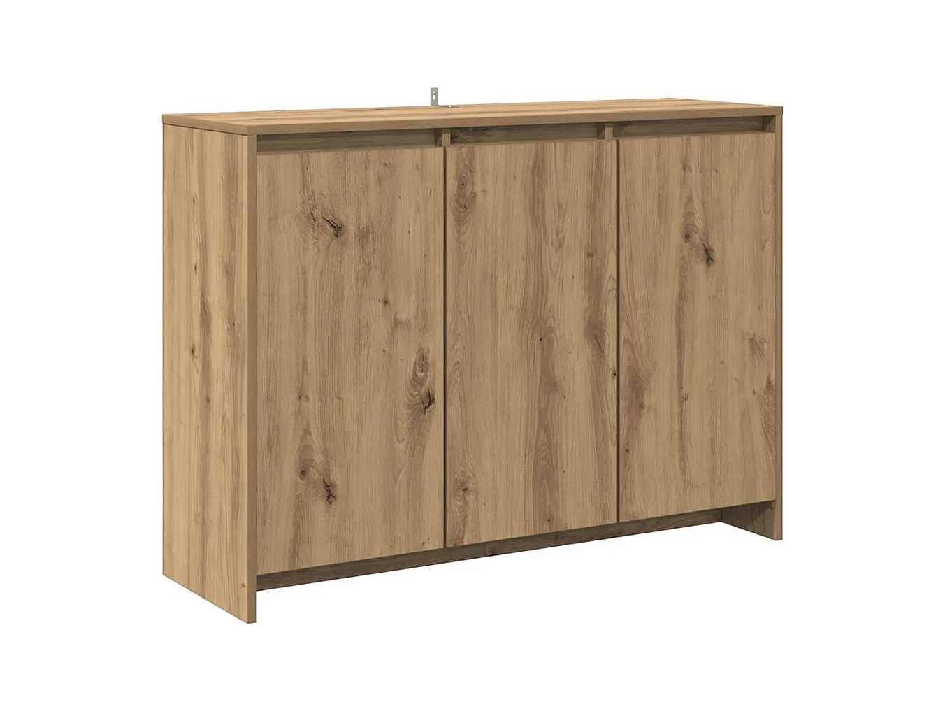 Buffet chêne artisanal 102x33x75 cm bois d'ingénierie