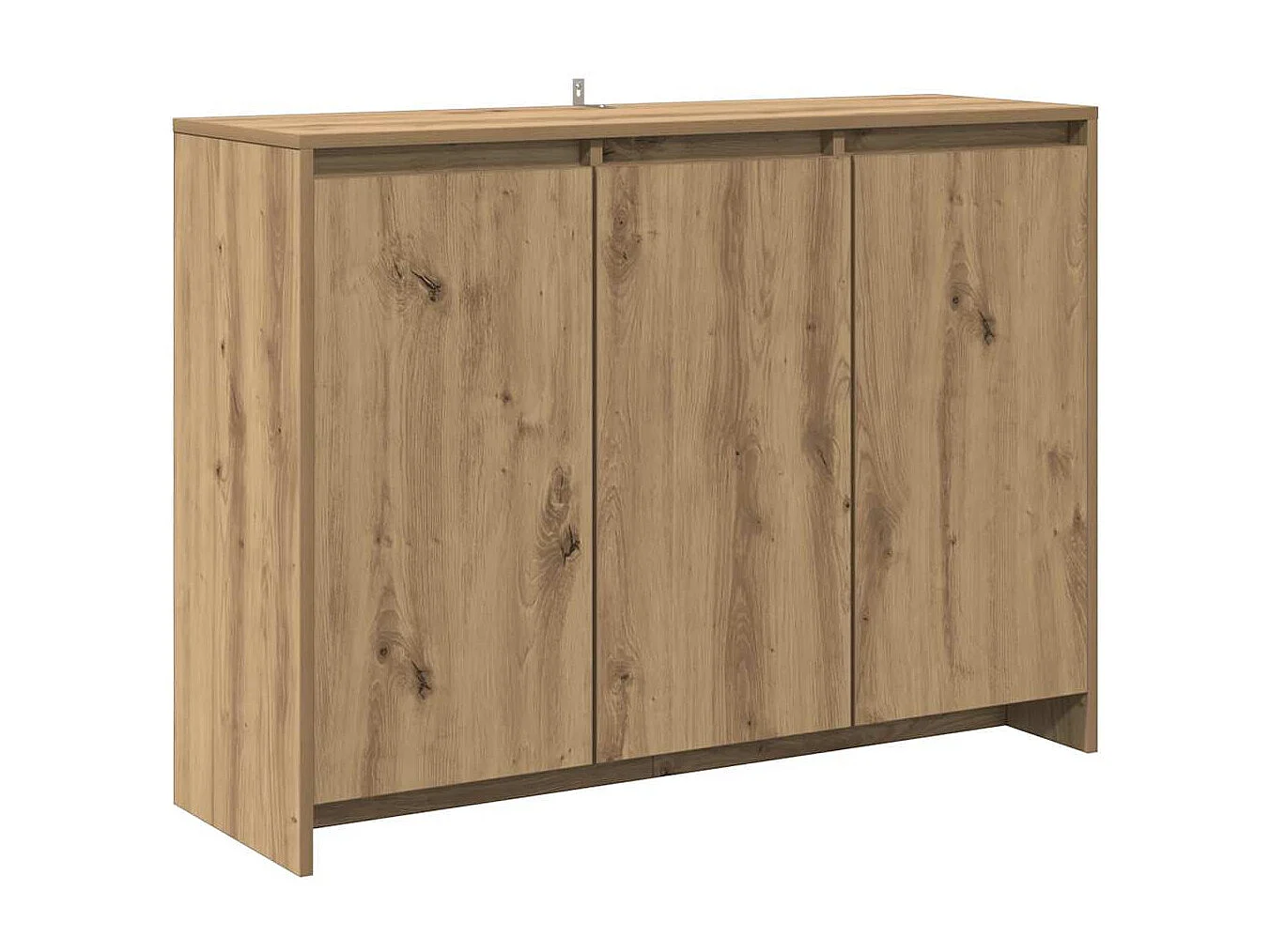 Buffet chêne artisanal 102x33x75 cm bois d'ingénierie