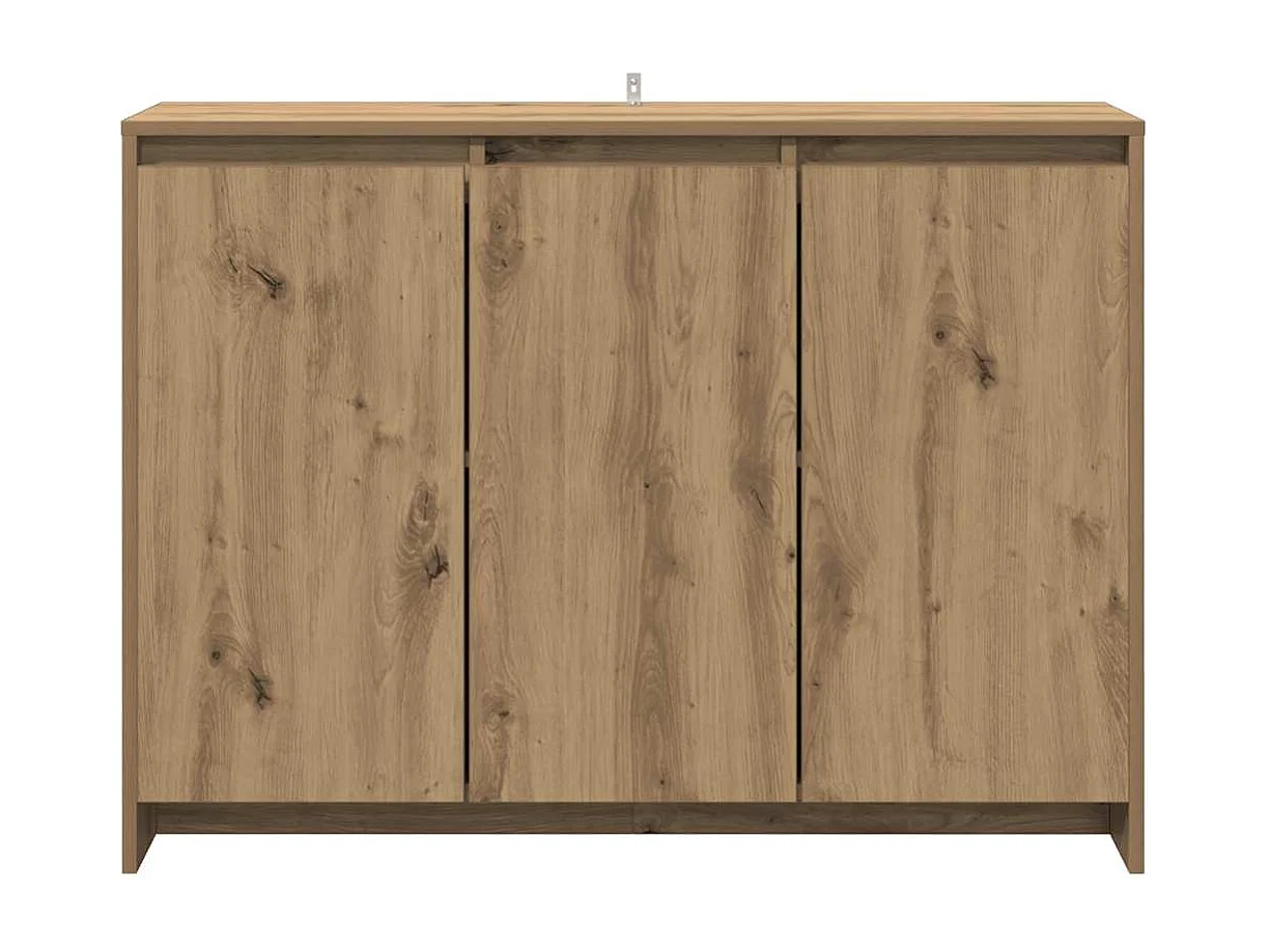 Buffet chêne artisanal 102x33x75 cm bois d'ingénierie