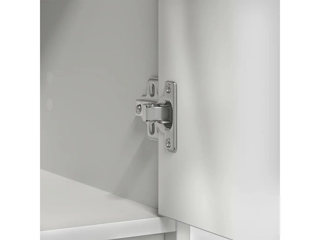 Buffet avec tiroirs et portes blanc 73x31x90 cm