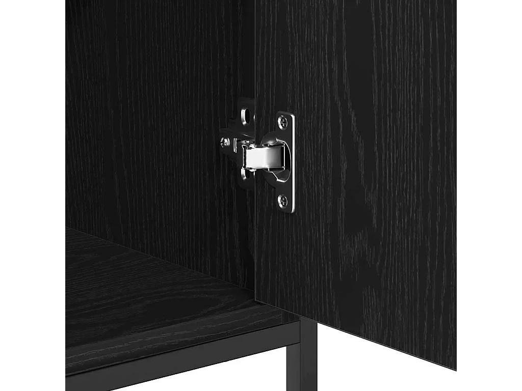 Buffet Chêne noir 70 x 30 x 80 cm Bois d'ingénierie