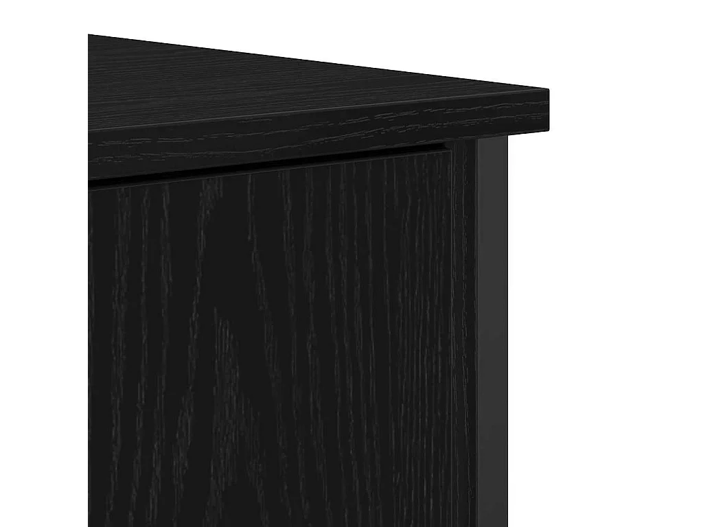 Buffet Chêne noir 70 x 30 x 80 cm Bois d'ingénierie