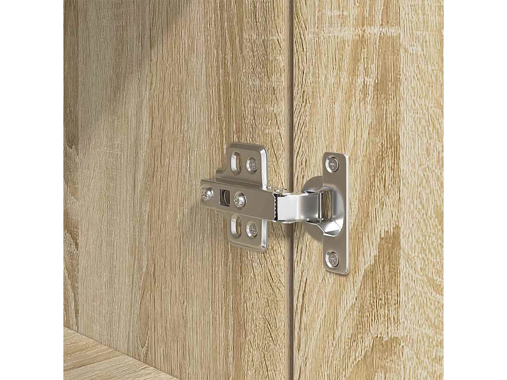 Buffet haut chêne sonoma 50x35x180 cm bois d'ingénierie