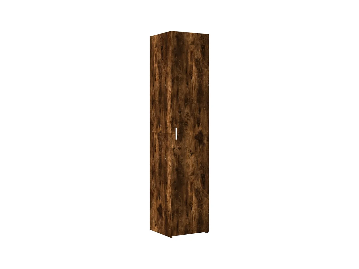 Buffet haut chêne fumé 40x42,5x185 cm bois d'ingénierie