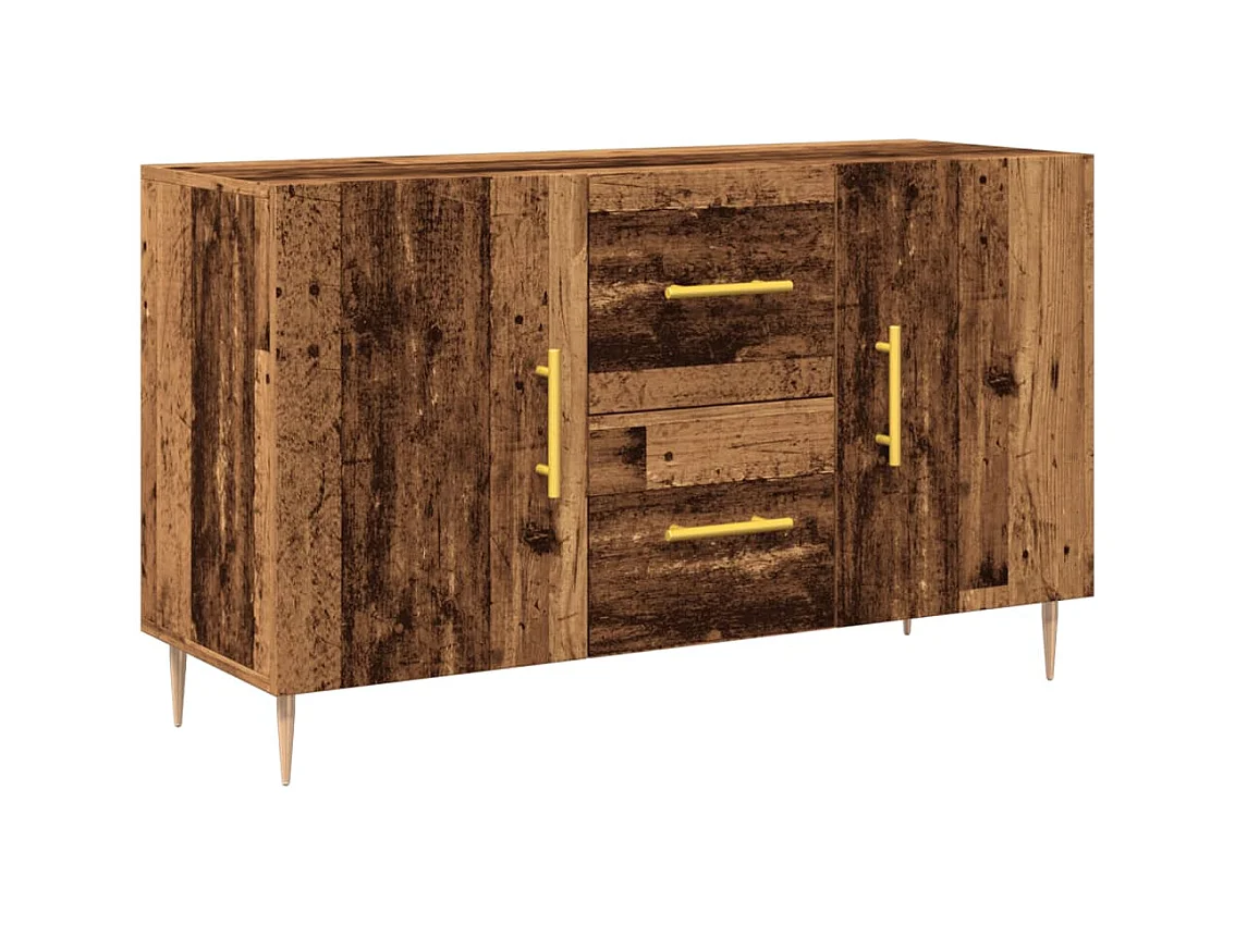 Aparador de madera de ingeniería envejecida 100x36x60 cm