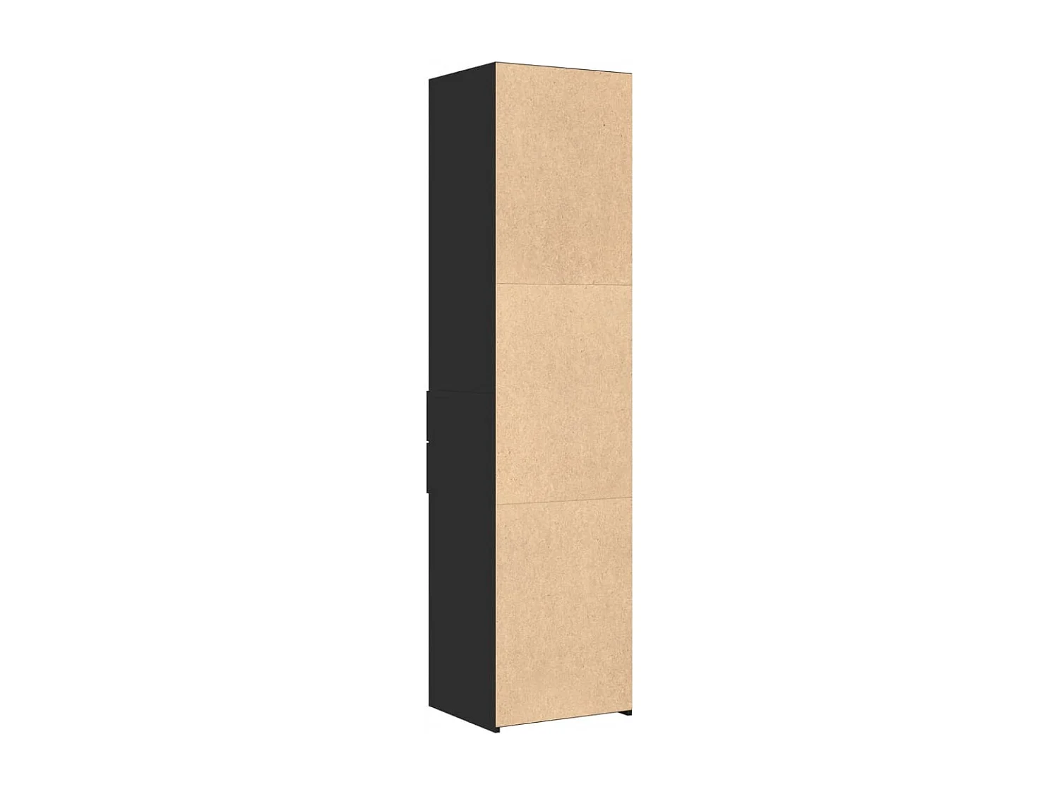 Buffet haut noir 45x42,5x185 cm bois d'ingénierie