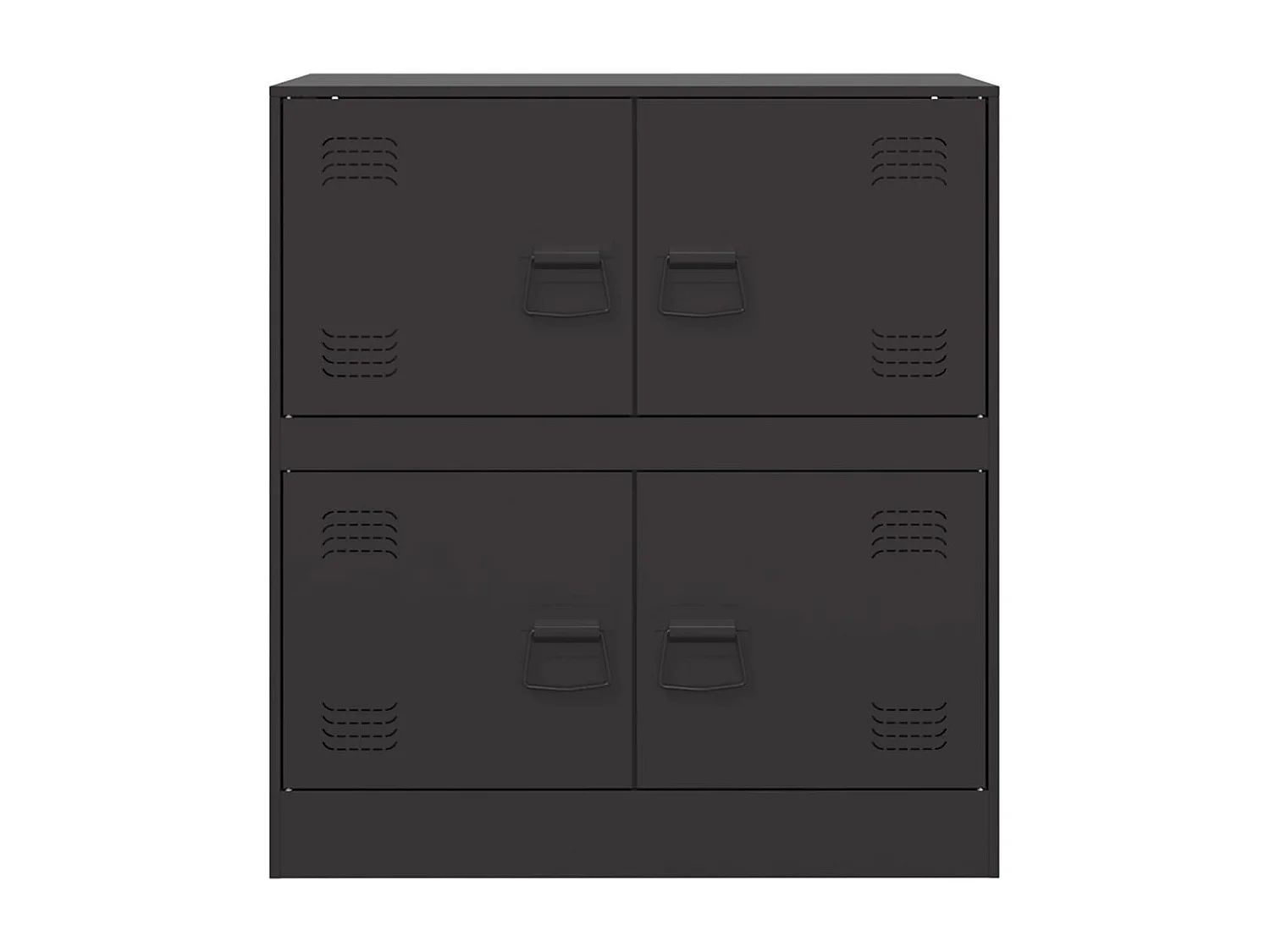 Buffet noir 67x39x73 cm acier