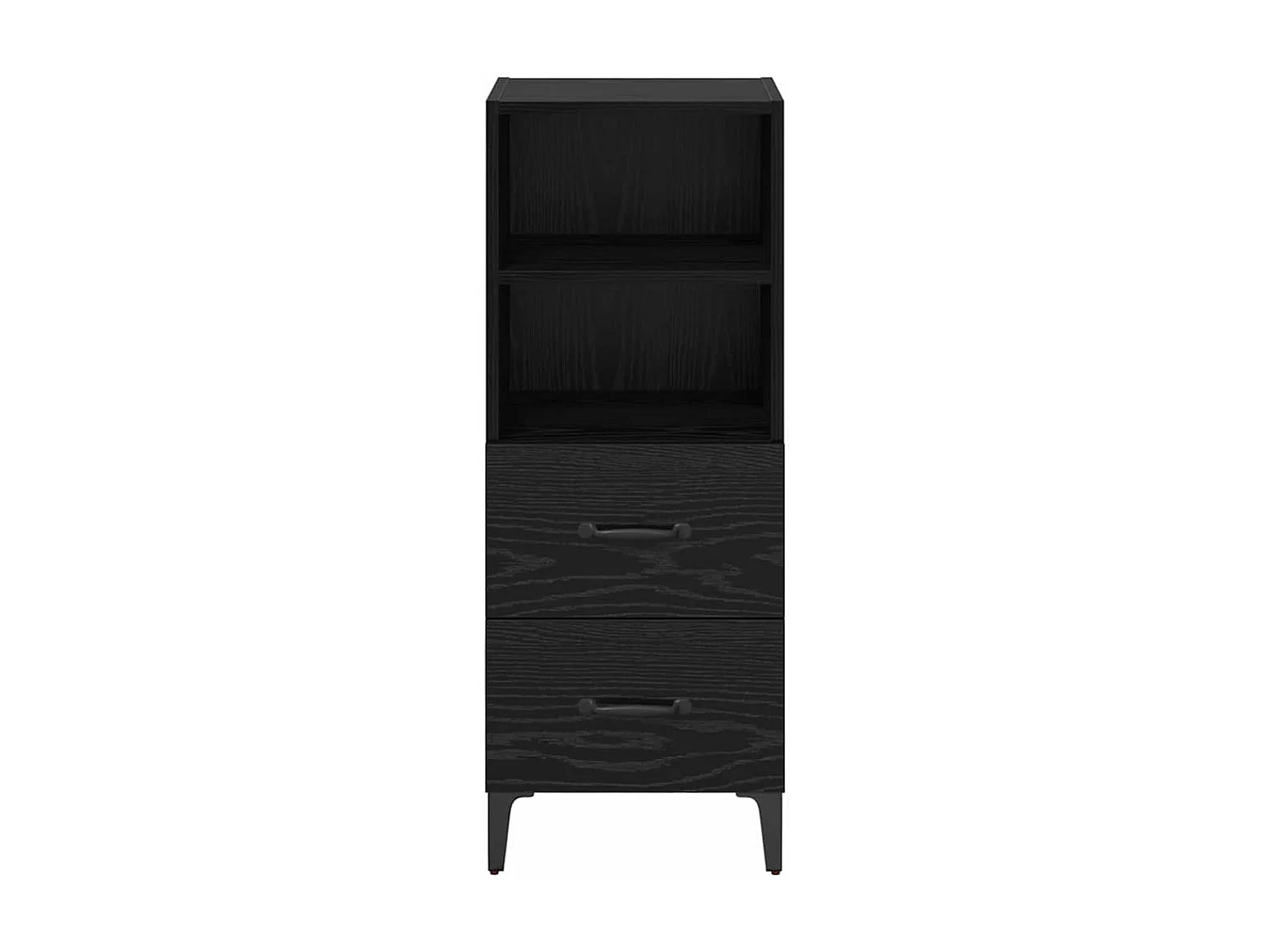 Buffet Chêne noir 34 x 34,5 x 90 cm Bois d'ingénierie