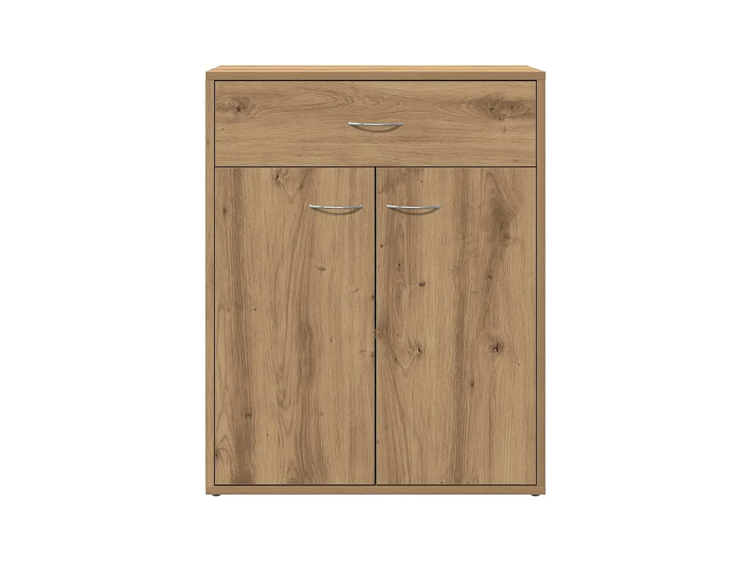 Buffet chêne artisanal 60x30x75 cm bois d'ingénierie