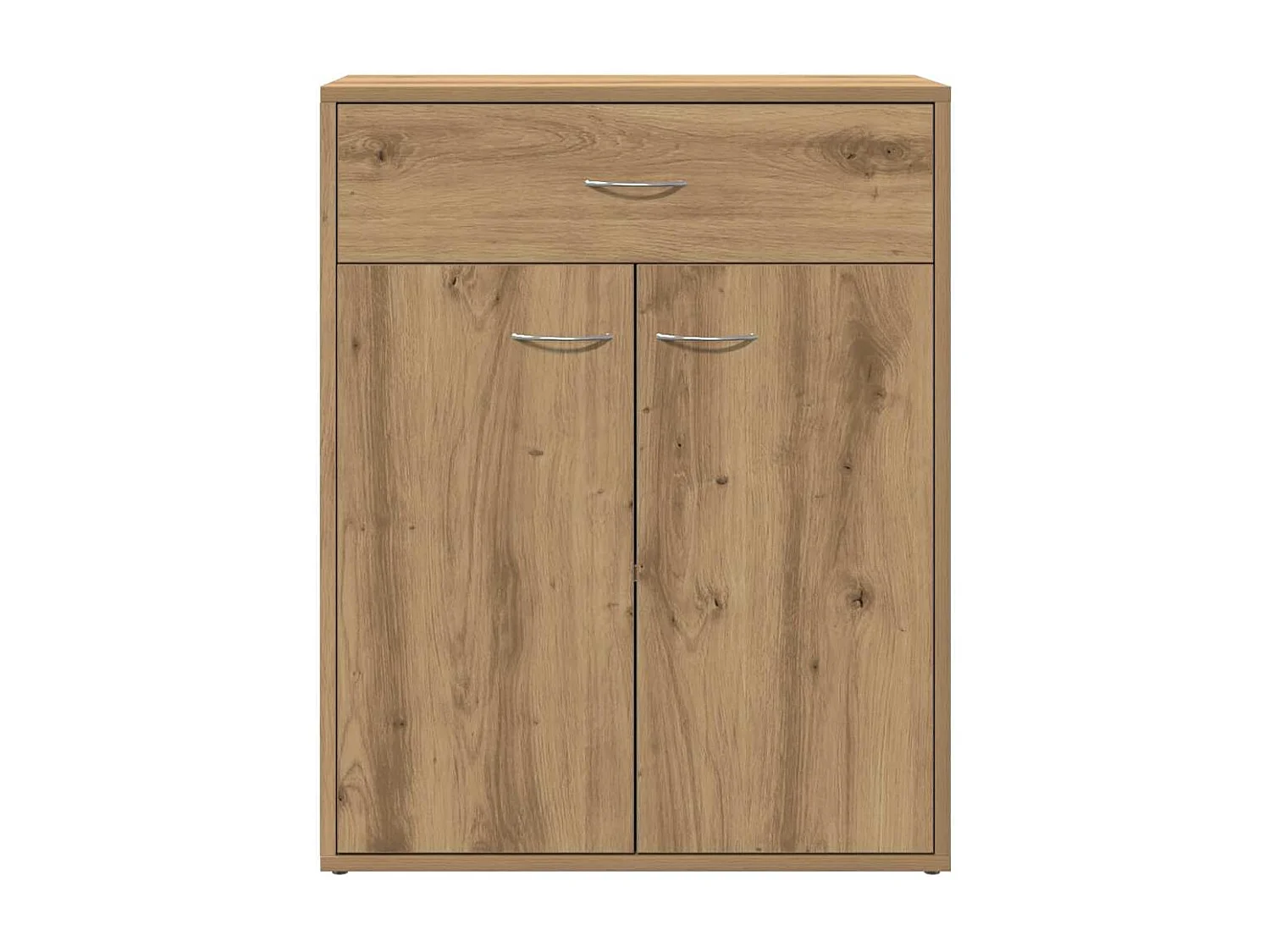 Buffet chêne artisanal 60x30x75 cm bois d'ingénierie