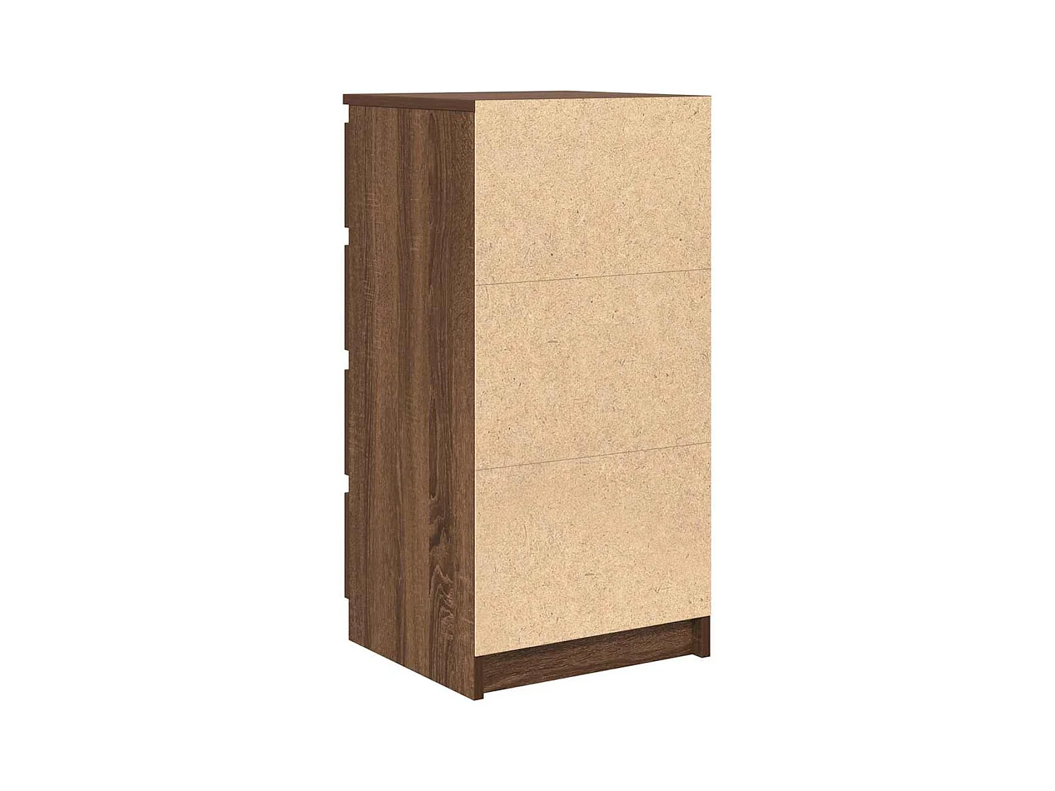 Buffet avec tiroirs chêne marron 37,5x35x99cm bois d'ingénierie