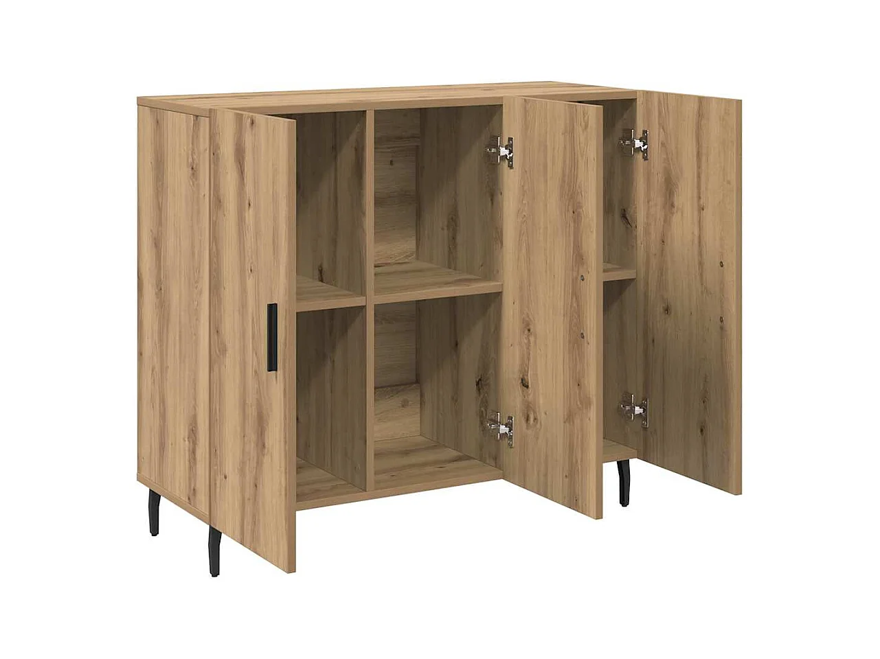 Dressoir Bruin 90 x 34 x 80 cm Bewerkt hout