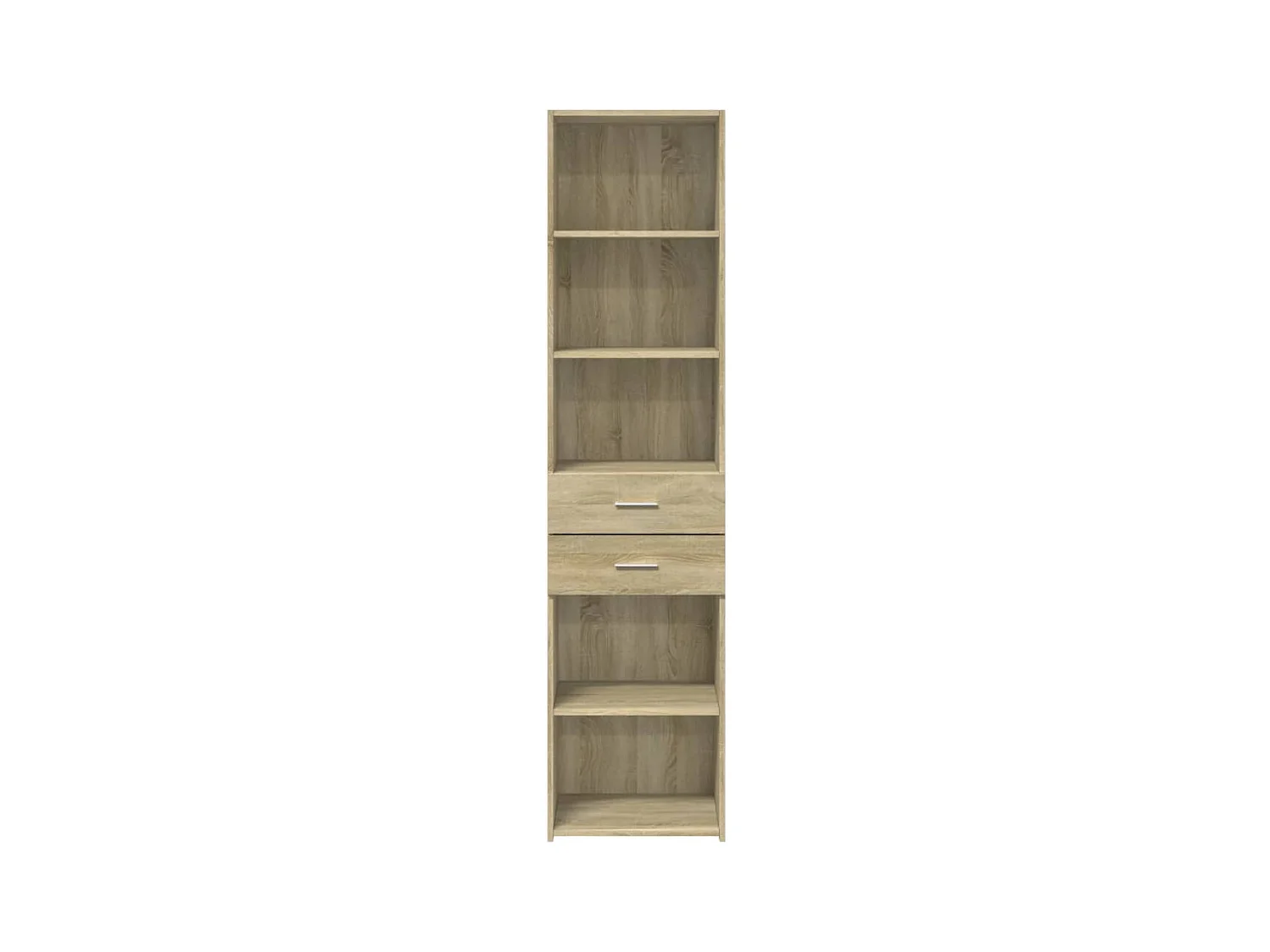 Buffet haut chêne sonoma 45x42,5x185 cm bois d'ingénierie