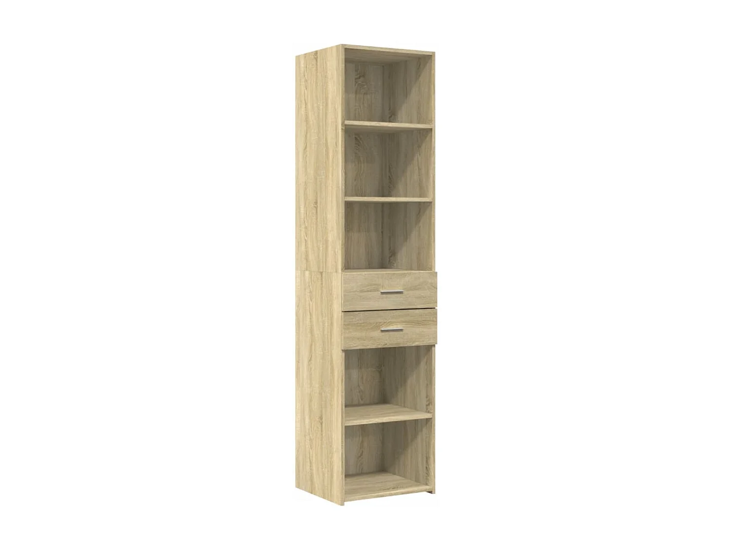 Buffet haut chêne sonoma 45x42,5x185 cm bois d'ingénierie