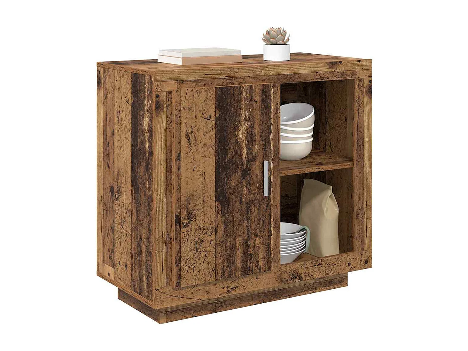 Buffet Bois ancien 40 x 80 x 75 cm Bois d'ingénierie