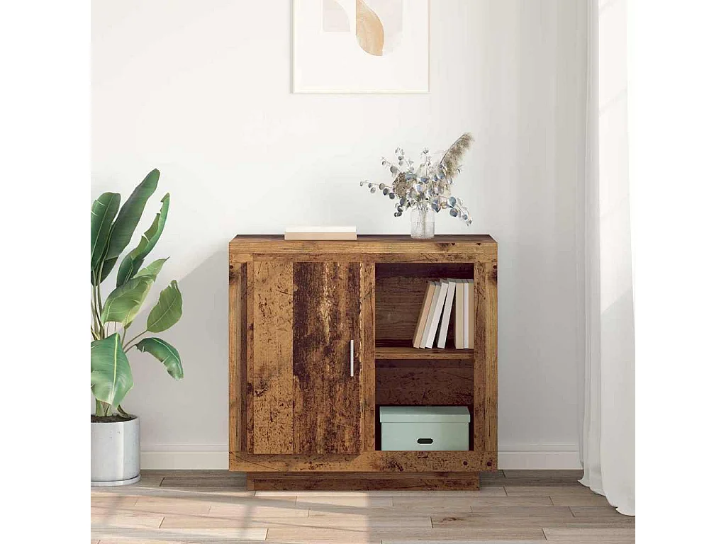 Buffet Bois ancien 40 x 80 x 75 cm Bois d'ingénierie