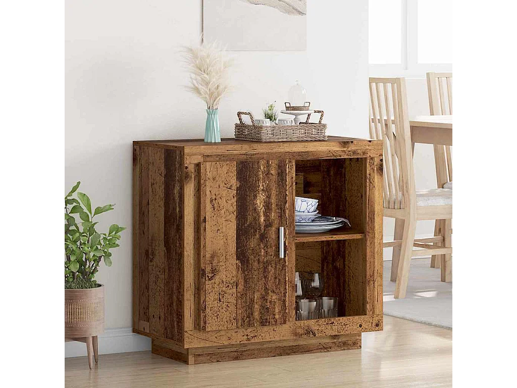 Buffet Bois ancien 40 x 80 x 75 cm Bois d'ingénierie