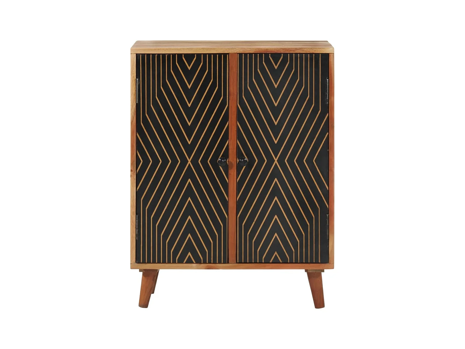 Buffet 60x35x74 cm bois massif d'acacia