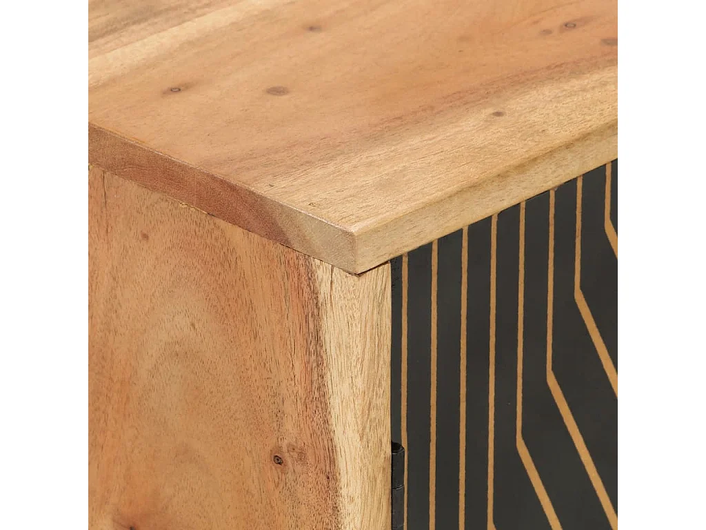 Buffet 60x35x74 cm bois massif d'acacia