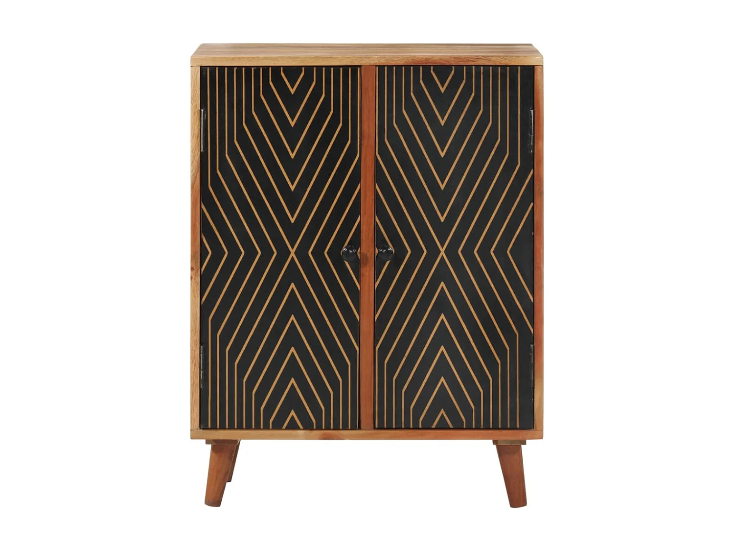 Buffet 60x35x74 cm bois massif d'acacia