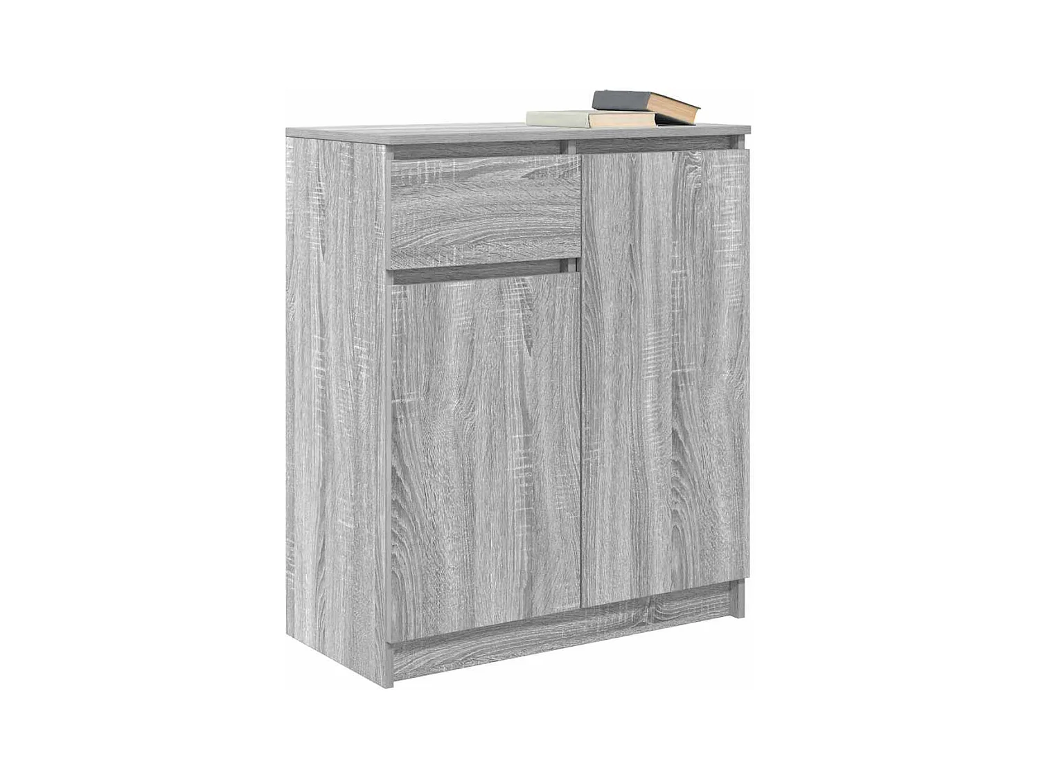 Buffet avec tiroir sonoma gris 71x35x84 cm bois d'ingénierie