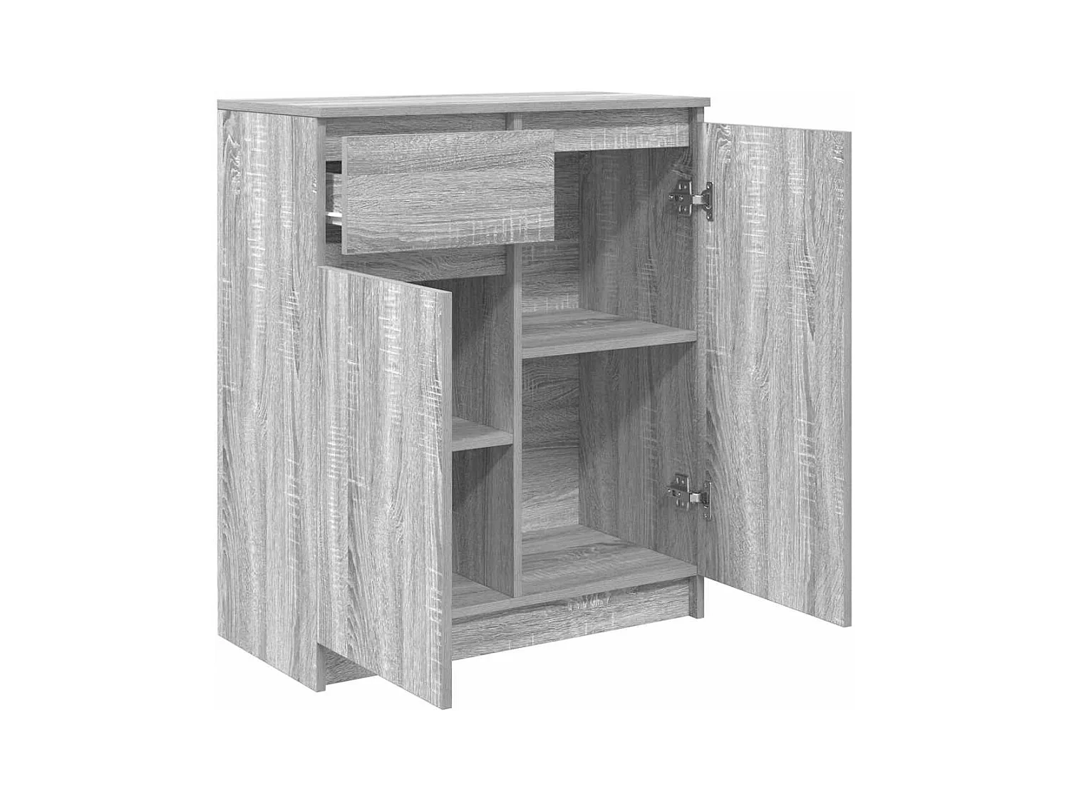 Buffet avec tiroir sonoma gris 71x35x84 cm bois d'ingénierie