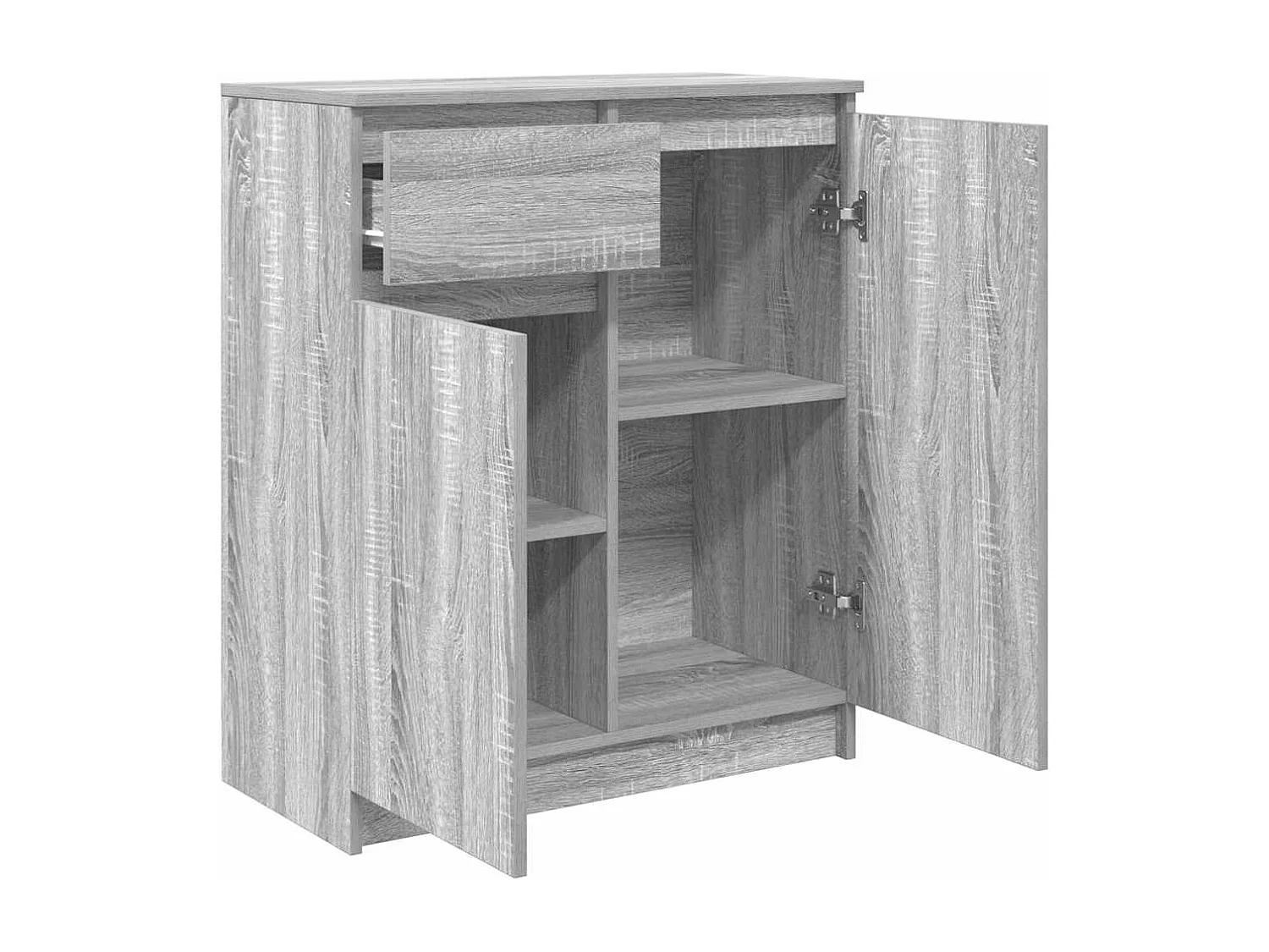 Buffet avec tiroir sonoma gris 71x35x84 cm bois d'ingénierie