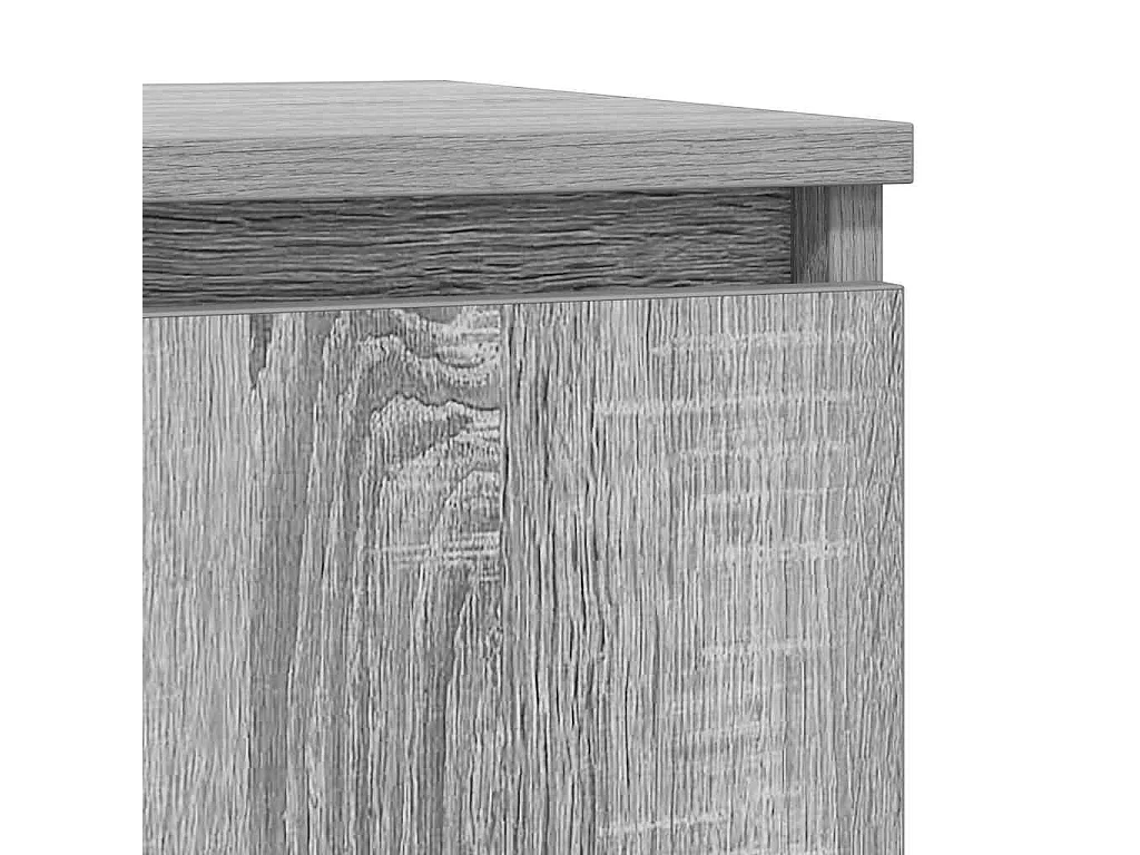 Buffet avec tiroir sonoma gris 71x35x84 cm bois d'ingénierie
