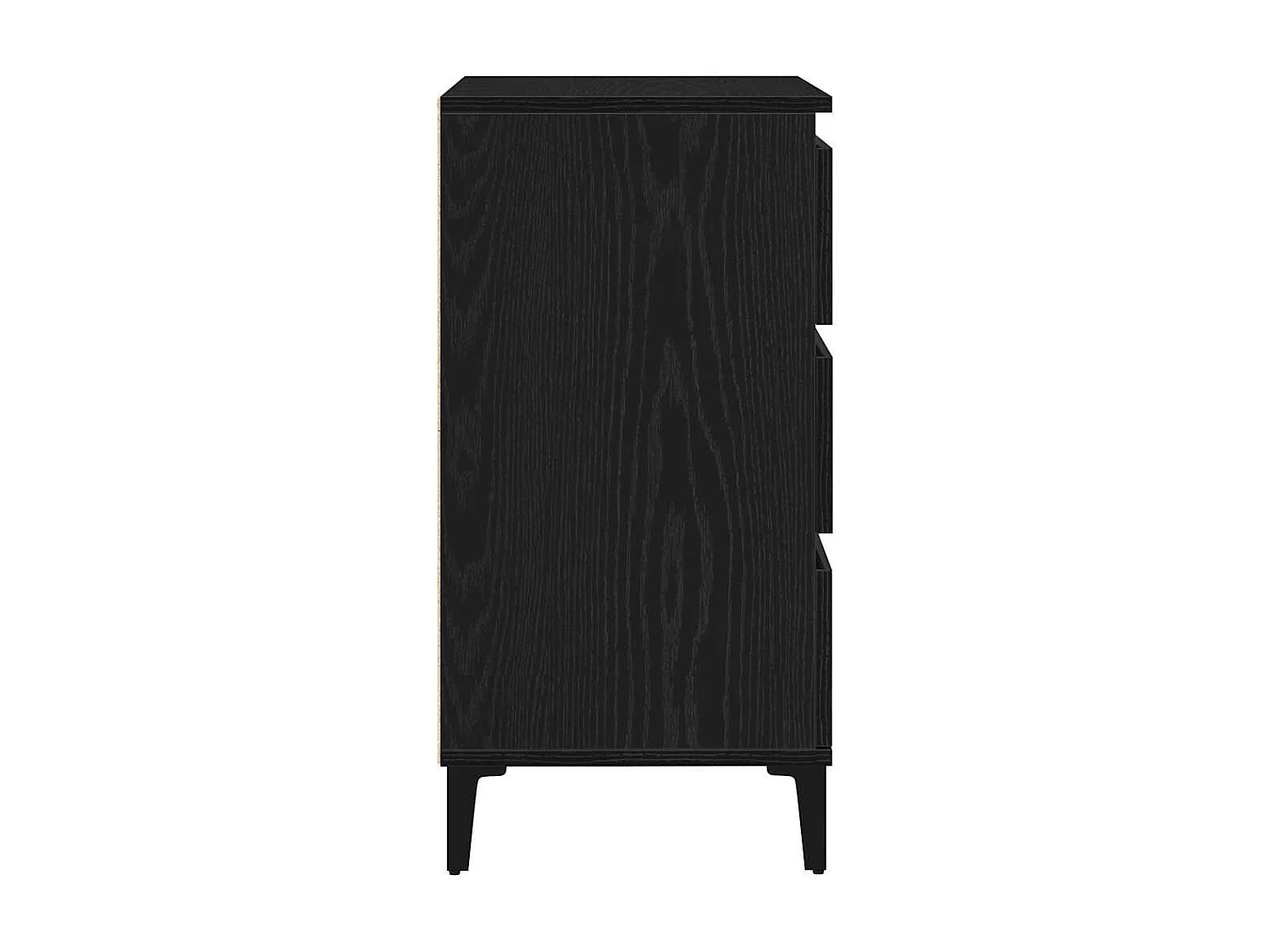 Vitrina Roble negro 60 x 35 x 70 cm Madera contrachapada