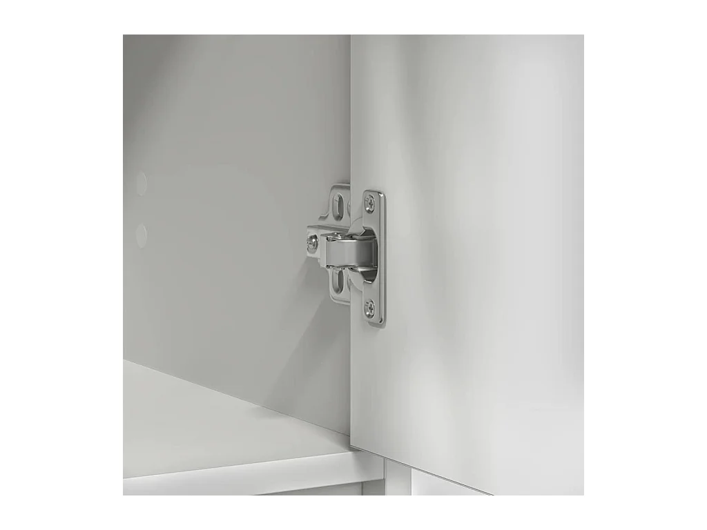 Buffet avec tiroirs et portes blanc 70,5x34x74,5 cm