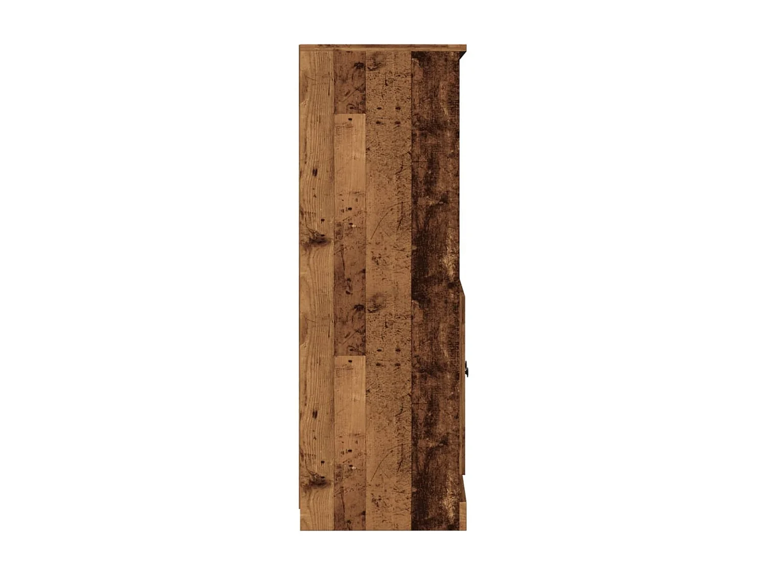 Buffet haut vieux bois 60x35,5x103,5 cm bois d'ingénierie