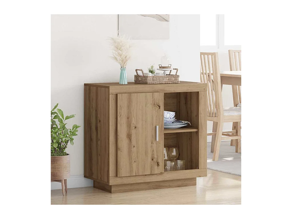 Buffet chêne artisanal 40 x 80 x 75 cm Bois d'ingénierie