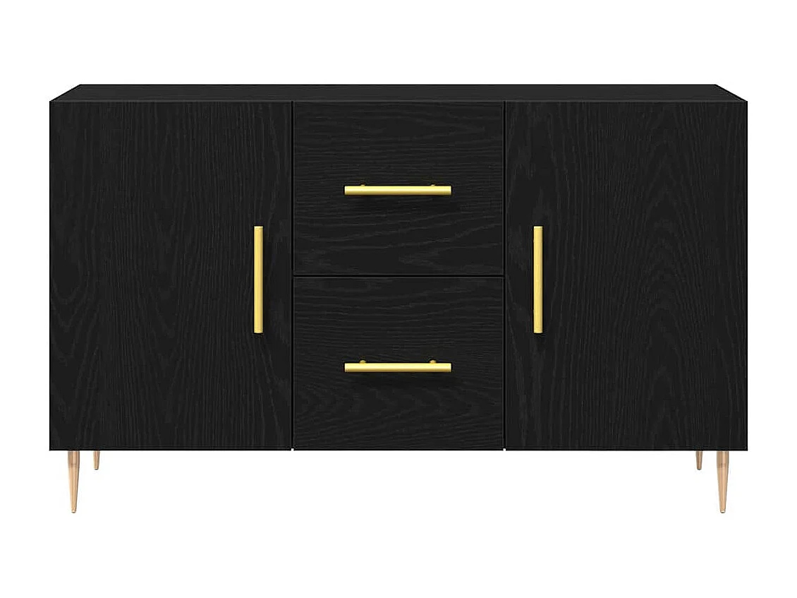 Vitrina Roble negro 100 x 36 x 60 cm Madera contrachapada