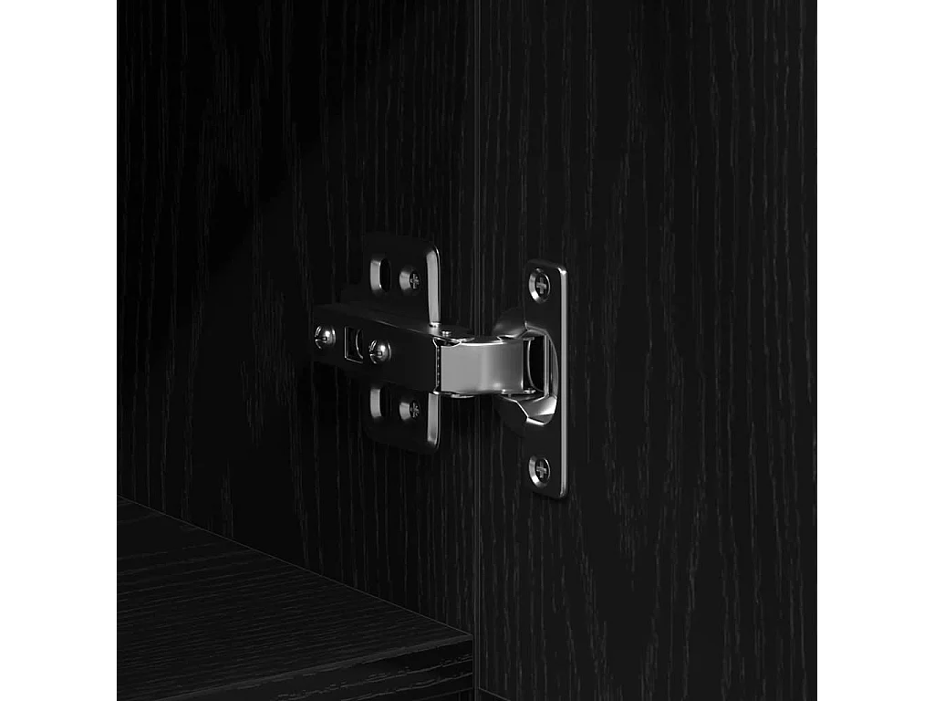 Vitrina Roble negro 100 x 36 x 60 cm Madera contrachapada