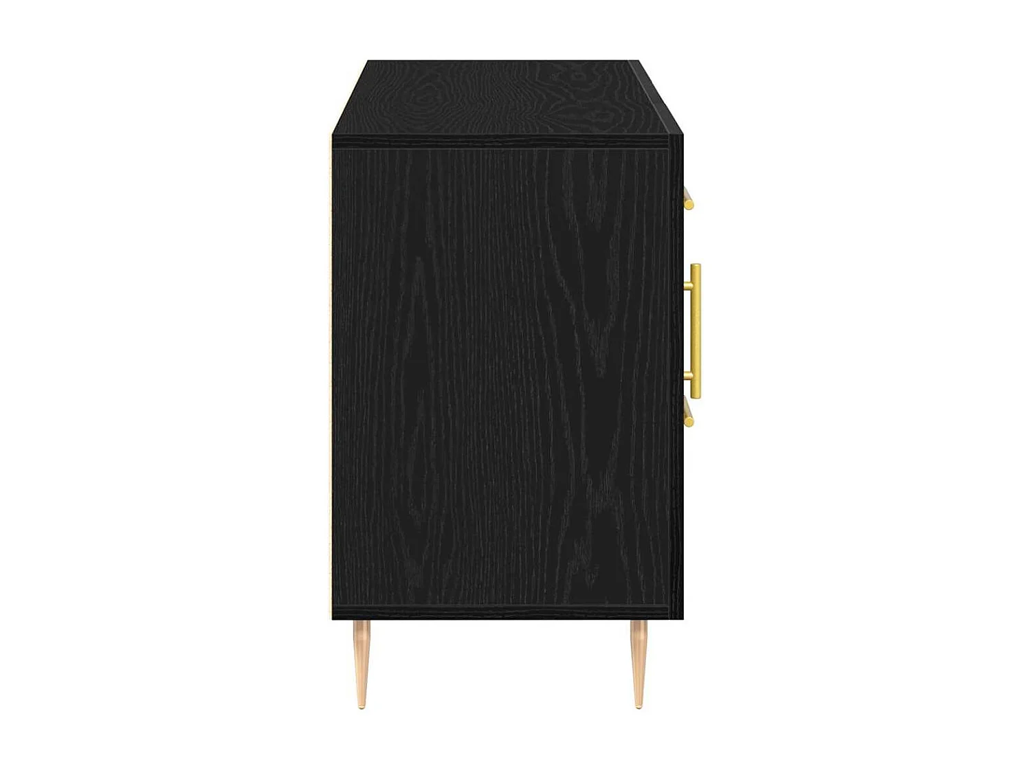 Buffet Chêne noir 100 x 36 x 60 cm Bois d'ingénierie