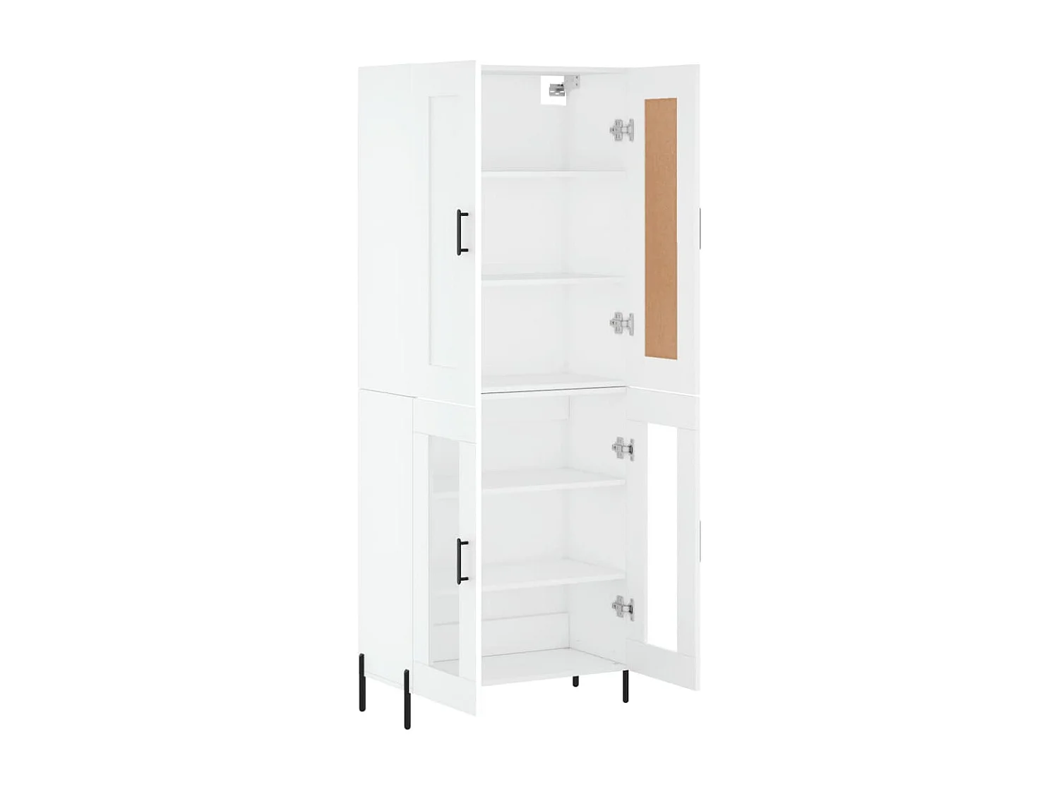 Armário alto 69,5x34x180 cm derivados de madeira branco