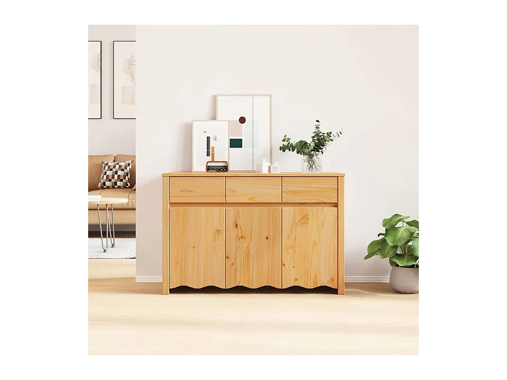 Buffet Drammen Chêne 114 x 43 x 75.5 cm Bois de pin massif