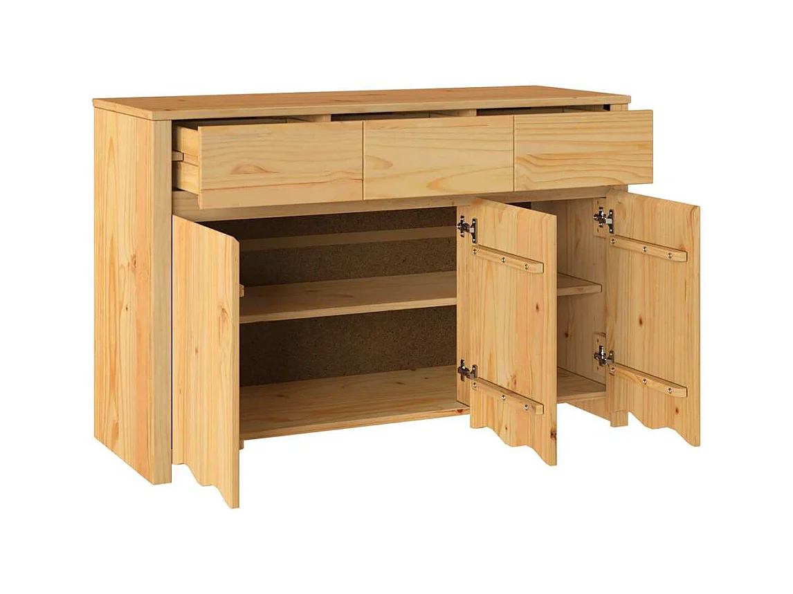 Buffet Drammen Chêne 114 x 43 x 75.5 cm Bois de pin massif