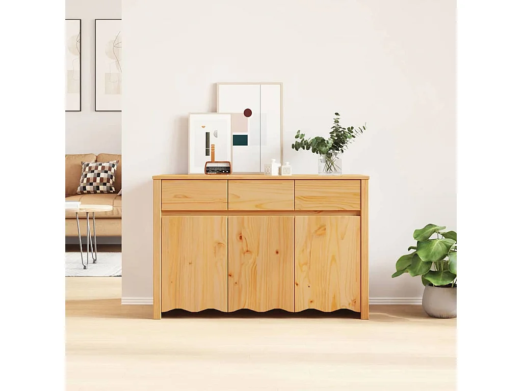 Buffet Drammen Chêne 114 x 43 x 75.5 cm Bois de pin massif