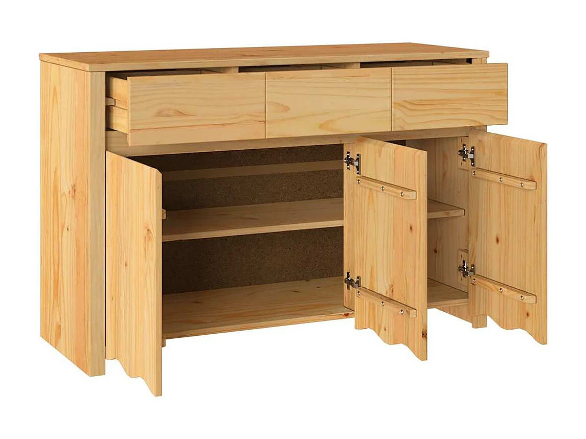 Buffet Drammen Chêne 114 x 43 x 75.5 cm Bois de pin massif