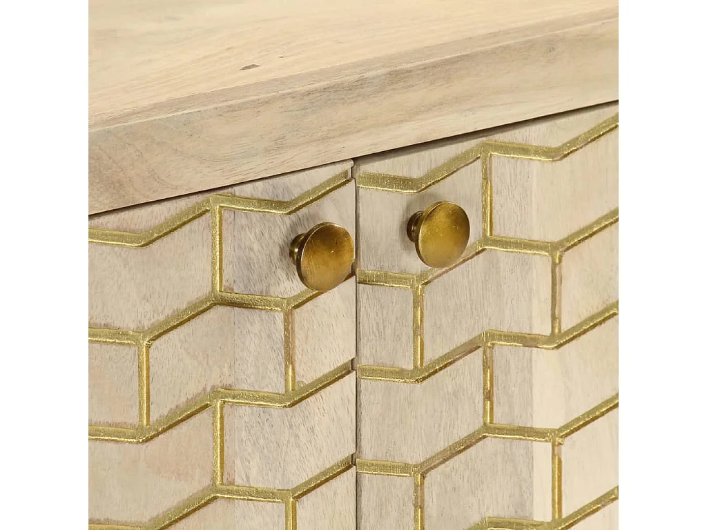 Buffet avec 2 portes 55x30x70 cm bois massif de manguier